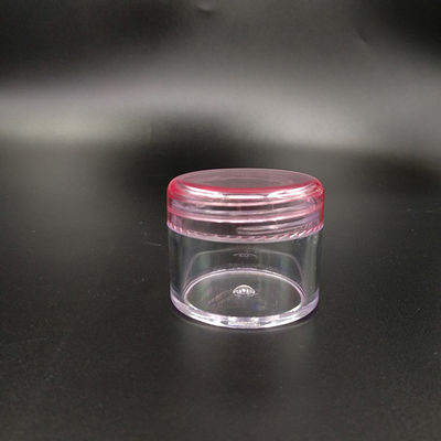 Transparante op maat gemaakte plastic cosmetische pot met glad oppervlak