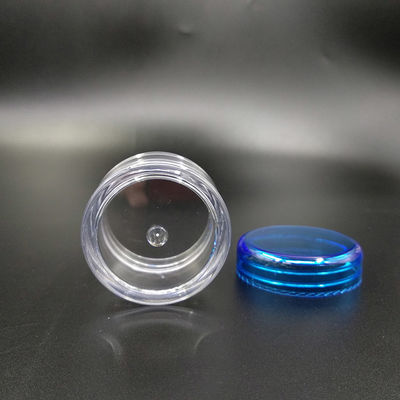 Transparante op maat gemaakte plastic cosmetische pot met glad oppervlak