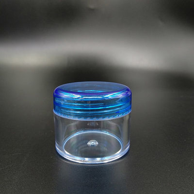 Transparante op maat gemaakte plastic cosmetische pot met glad oppervlak