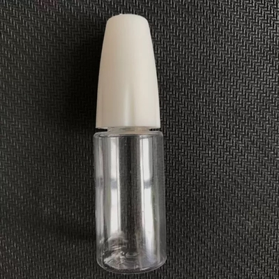 Kinderveilige hals type E-vloeistof fles met aangepaste bedrukking in kleur en diverse capaciteiten van 10 ml, 15 ml, 30 ml, 40 ml, 60 ml, 80 ml, 100 ml