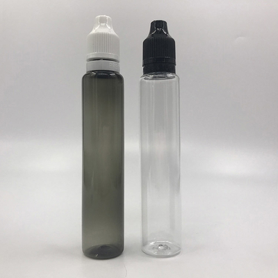Transparante E-vloeistofffles met 18 mm nekgrootte en 10 ml 15 ml 30 ml 60 ml 80 ml 100 ml capaciteit