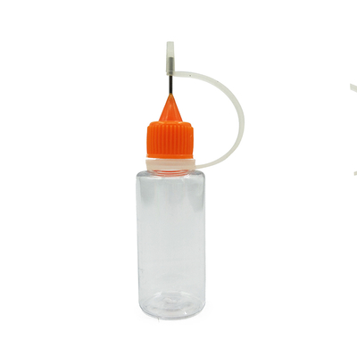 Kindveilige kleine flesjes met hals voor vloeistoffen, transparant ontwerp