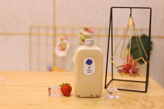 Vierkante Ronde Design Milk Tea Flessen met Lekvrije Eigenschap 0,5 kg Capaciteit