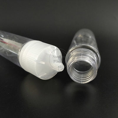 Zeefdruk kindveilige e-liquid fles in 18mm halsmaat met zeefdruk ontwerp en kindveilige dop