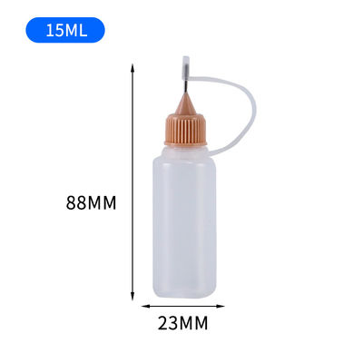 Schroefkap E-vloeistofffles in transparant zwart voor E-vloeistofverpakking