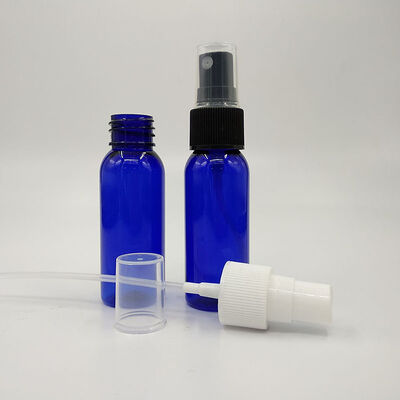 Klassieke Zwarte PET Plastic Sprayfles Glad Oppervlak Transparant Amber Groen Kleuren Ontworpen voor Vloeistof Dispenser Oplossingen