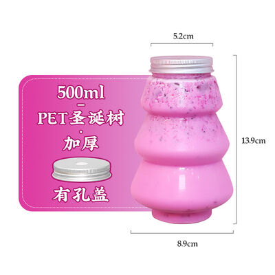 0,5 kg Schroefdeksel Bubble Tea Kruiken Duurzame Transparante Plastic Containers Perfect voor het Opslaan, Mengen en Serveren van Bubble Tea Dranken