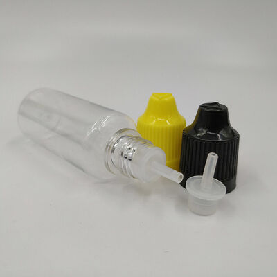 Kindveilige flessen met hals voor vloeistoffen met een halsmaat van 18 mm, ontworpen om aan veiligheidsnormen te voldoen en een kindveilige sluiting in vloeistofverpakkingen te garanderen