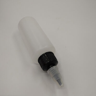 Glazen plastic druppelflessen ontworpen met een glad oppervlak en schroefdop afdichtingstype dat lekvrije vloeistofopslag biedt