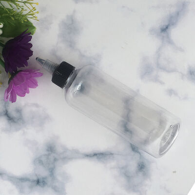 Transparante plastic druppelflessen van glas, aanpasbaar, geschikt voor essentiële oliën, serums en chemische laboratoriumverpakkingen