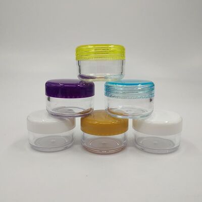 Transparent Plastic Cosmetic Jar Durable Leak Proof Container Ideal for Creams Lotions and Skincare Products Packaging