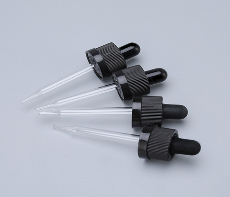 Plastic dropperflessen met een glad oppervlak en een dropperkap voor aangepaste etikettering