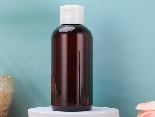 100% NIEUWE RUWE PE Amberhuisdierenflessen met Flip Top Cap For Toner