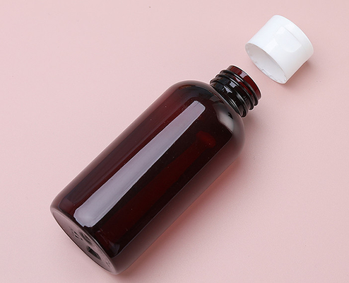 HDPE kraag Plastic lotion flessen met etiketterende oppervlakte hantering en 250 ml fles capaciteit