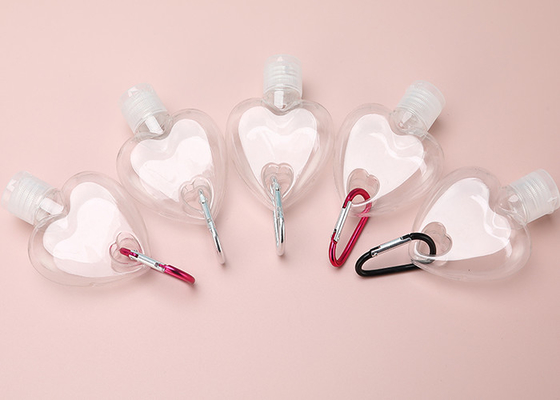Flessen van het de Handdesinfecterende middel van PETG de Plastic 20mm Lege sleutelketen Flessen