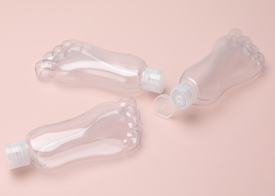Plastic Zeer belangrijke de keten van de voetvorm 30ml 60ml Navulbare Fles met Flip Cap