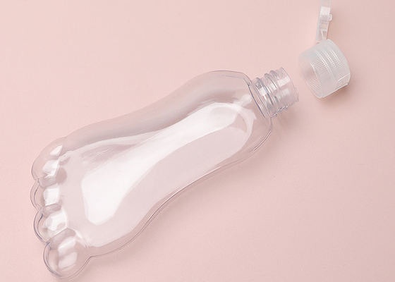 Plastic Zeer belangrijke de keten van de voetvorm 30ml 60ml Navulbare Fles met Flip Cap