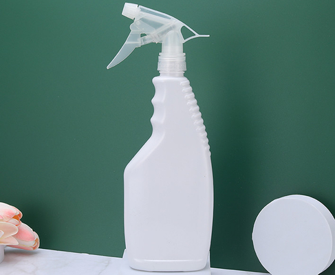 200 ml plastic lege mistflessen voor het sproeien van vloeistoffen met schermdruk in wit / transparant