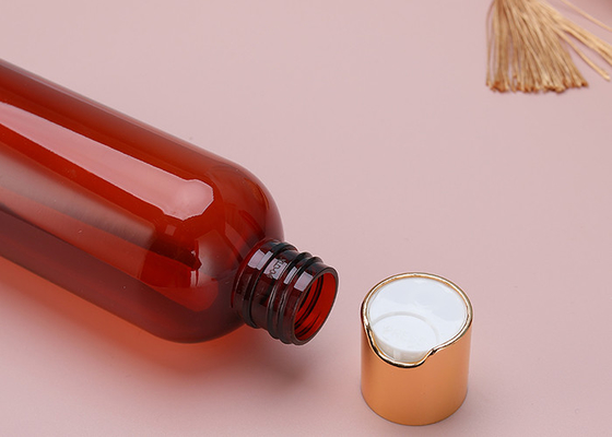 230ml lichtgewichtsamendrukkings Plastic Schroefdopflessen met Gouden Schroefdeksel