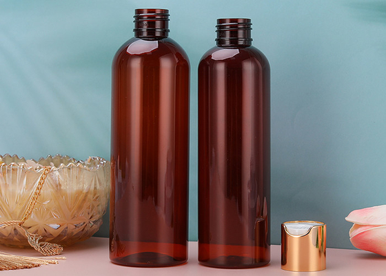230ml lichtgewichtsamendrukkings Plastic Schroefdopflessen met Gouden Schroefdeksel