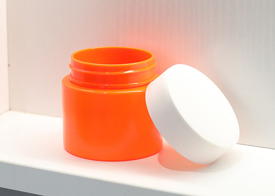 Leeg geglazuurd huisdier acryl plastic gezicht cosmetica en verpakking body butter lotion oogcrème pot lippen scrub container met
