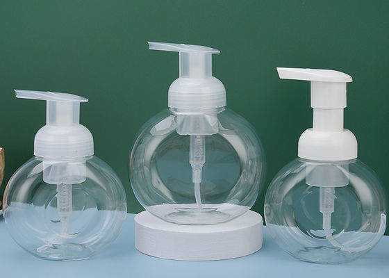 Logo Afgedrukt schuimpompfles Wit mat oppervlak Handverpakking voor vloeibare zeep sanitizer en schuimende handreiniger