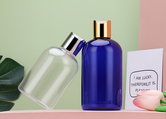 HDPE kraag Plastic lotion flessen met etiketterende oppervlakte hantering en 250 ml fles capaciteit
