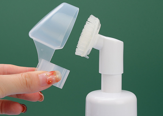 Fles van het de wasschuim van 120ml 150ml de Gezichts met Siliconeborstel