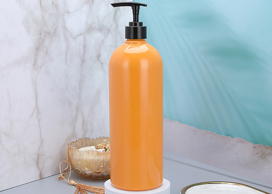 25mm Oranje de Automaatflessen 900ml van de Shampoo Plastic Pomp