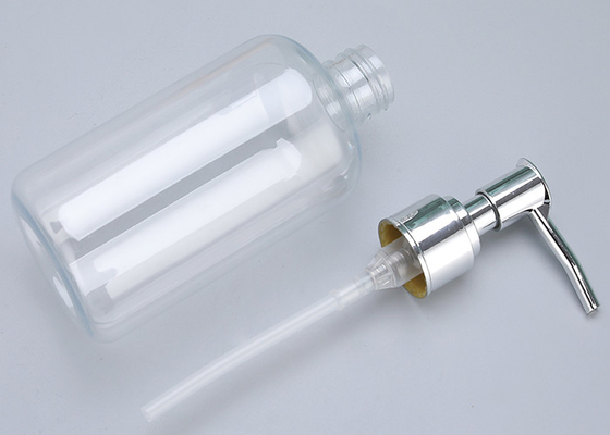 Lege Shampoofles met de plastic Flessen van Roestvrij staalpompen voor Etherische oliën, Lotions en Vloeibare Zeep
