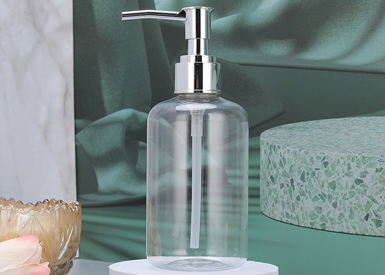 Lege Shampoofles met de plastic Flessen van Roestvrij staalpompen voor Etherische oliën, Lotions en Vloeibare Zeep