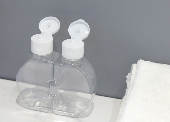 OEM Dubbele Clamshell Plastic Fles met Schroefdeksel Rekupereerbare 120ml