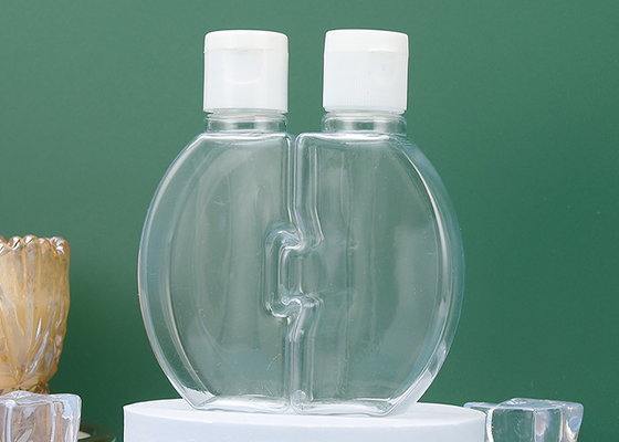 OEM Dubbele Clamshell Plastic Fles met Schroefdeksel Rekupereerbare 120ml