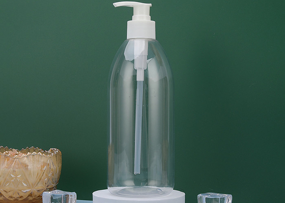 550ml slot onderaan Pomphuisdier Amber Plastic Shampoo Bottles 72*176mm