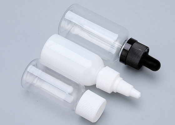 De etherische olie 50ml 30ml ontruimt Plastic het Schermdruk van Druppelbuisjeflessen