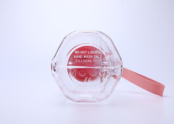 Lekvrije Plastic het Waterfles van Flip Top 2l met Vrij Handvat BPA