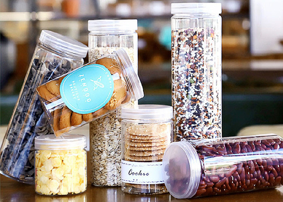 OEM SGS om Plastic Kruikcontainers met Deksels 280ml 420ml 500ml