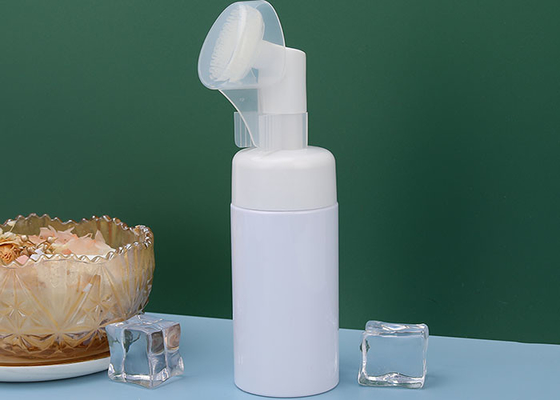 Fles van het de wasschuim van 120ml 150ml de Gezichts met Siliconeborstel