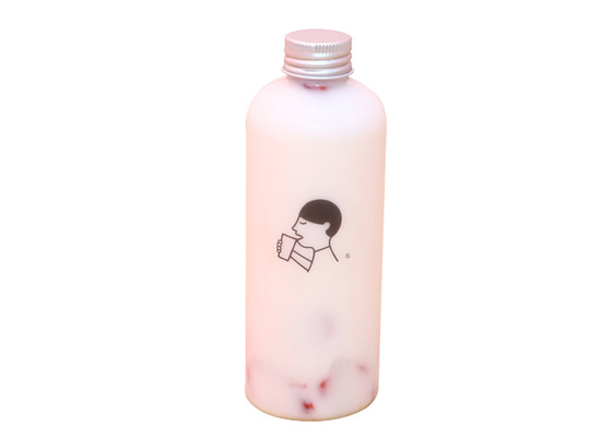 240ml kegel Duidelijk Plastic Juice Containers Aluminum Cover