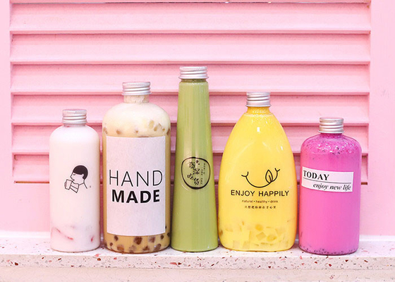 500ml beschikbare Juice Clear Plastic Bottles With-Dekselsodm
