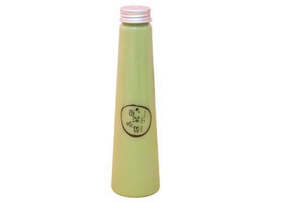 Van de de Melkthee van het aluminiumschroefdeksel de Flessen 200ml Plastic Juice Bottles With Lids