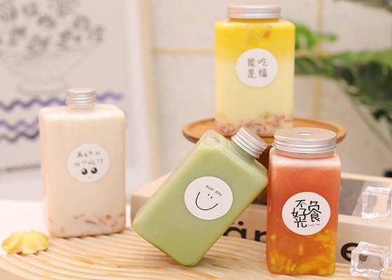 8oz het plastic Juice Milk Tea Bottles With-Deksel van het Stamperbewijs