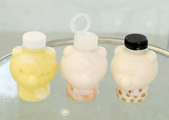 Trekkracht Ring Cover Milk Tea Bottles 400ml Samenpersbaar Juice Bottles