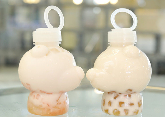 Trekkracht Ring Cover Milk Tea Bottles 400ml Samenpersbaar Juice Bottles