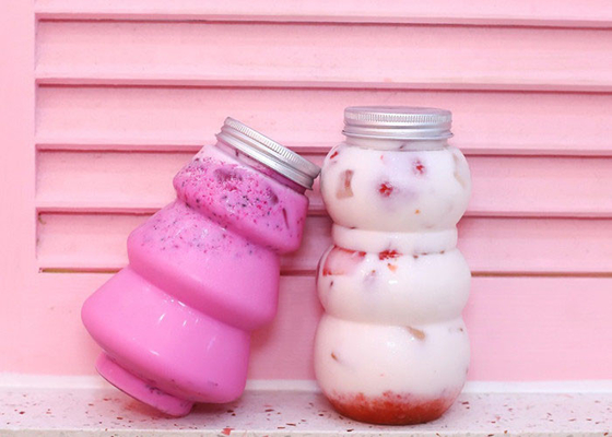 Vrije 12 Oz Juice Milk Tea Bottles With Bestand Kappenbarst van 100% BPA