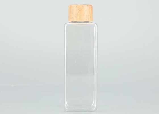 De lekvrije Plastic Schroefdopflessen van 200ml met Bamboedeksels