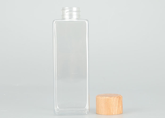 De lekvrije Plastic Schroefdopflessen van 200ml met Bamboedeksels