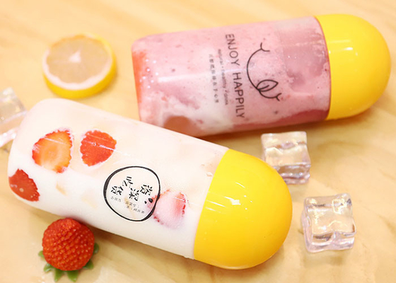 Saftfles PET drank transparant plastic lege verpakking melk thee enzymfles met deksel