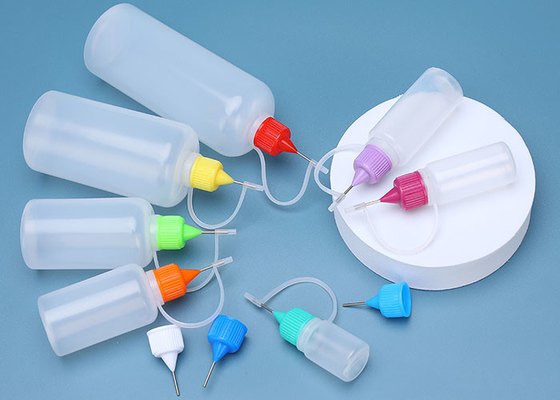 20ml PE Plastic Samenpersbare Druppelbuisjeflessen met de Kappen van het Naalduiteinde voor e-Vloeistoffen, Alle Vloeistoffenflessen