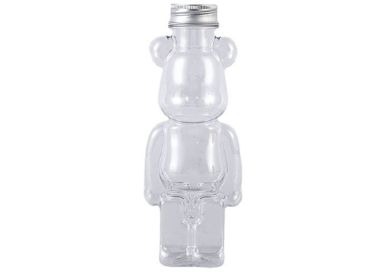 350 ml 400 ml 500 ml 700 ml warm verkocht maatvervaardiging voor huisdieren Plastic beervormige sapfles voor drankjes met dop en riemen